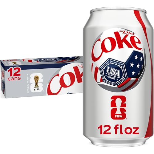Diet Coke Soda Soft Drink Cans, 12 fl oz, 12 Pack