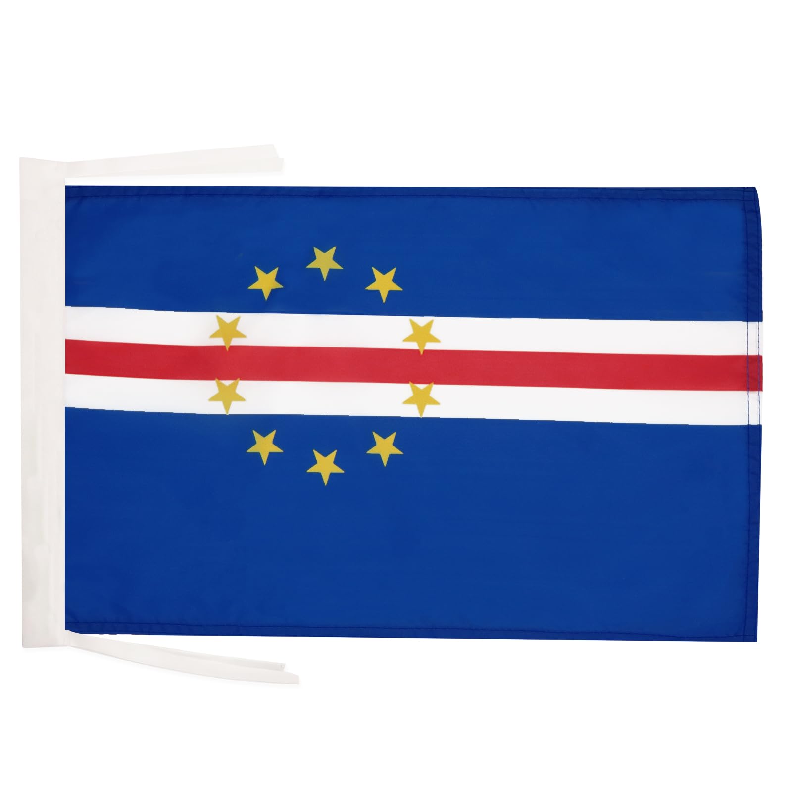 AZ FLAG Cape Verde Flag 18'' x 12'' cords - Cape Verdean SMALL flags 30 x 45cm - Banner 18x12 in