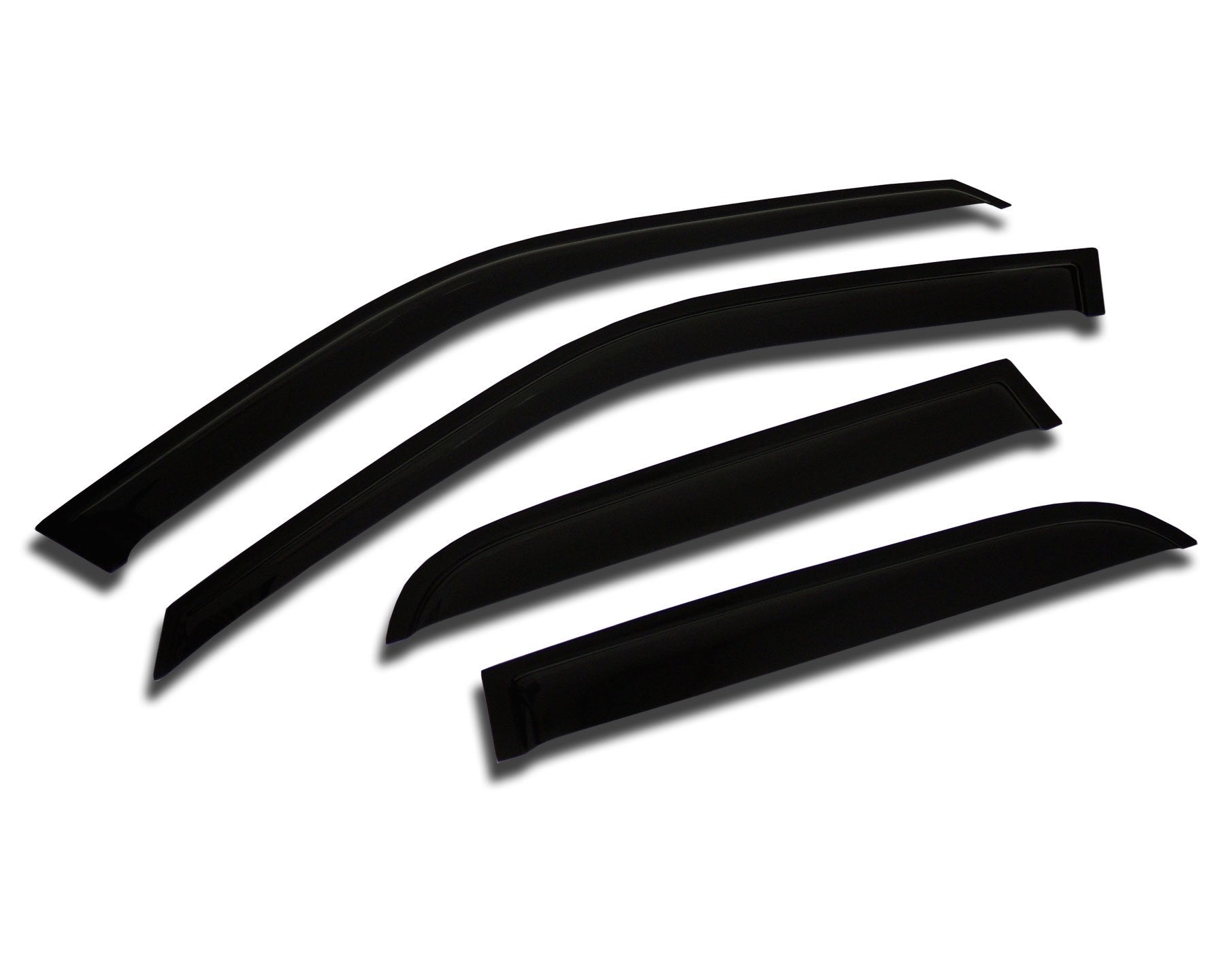 Outside Mount Car Window Rain Guards Compatible with Kia Rio Sedan 2006-2011 | Tape-On | Rain Shields Window Visor Window Def