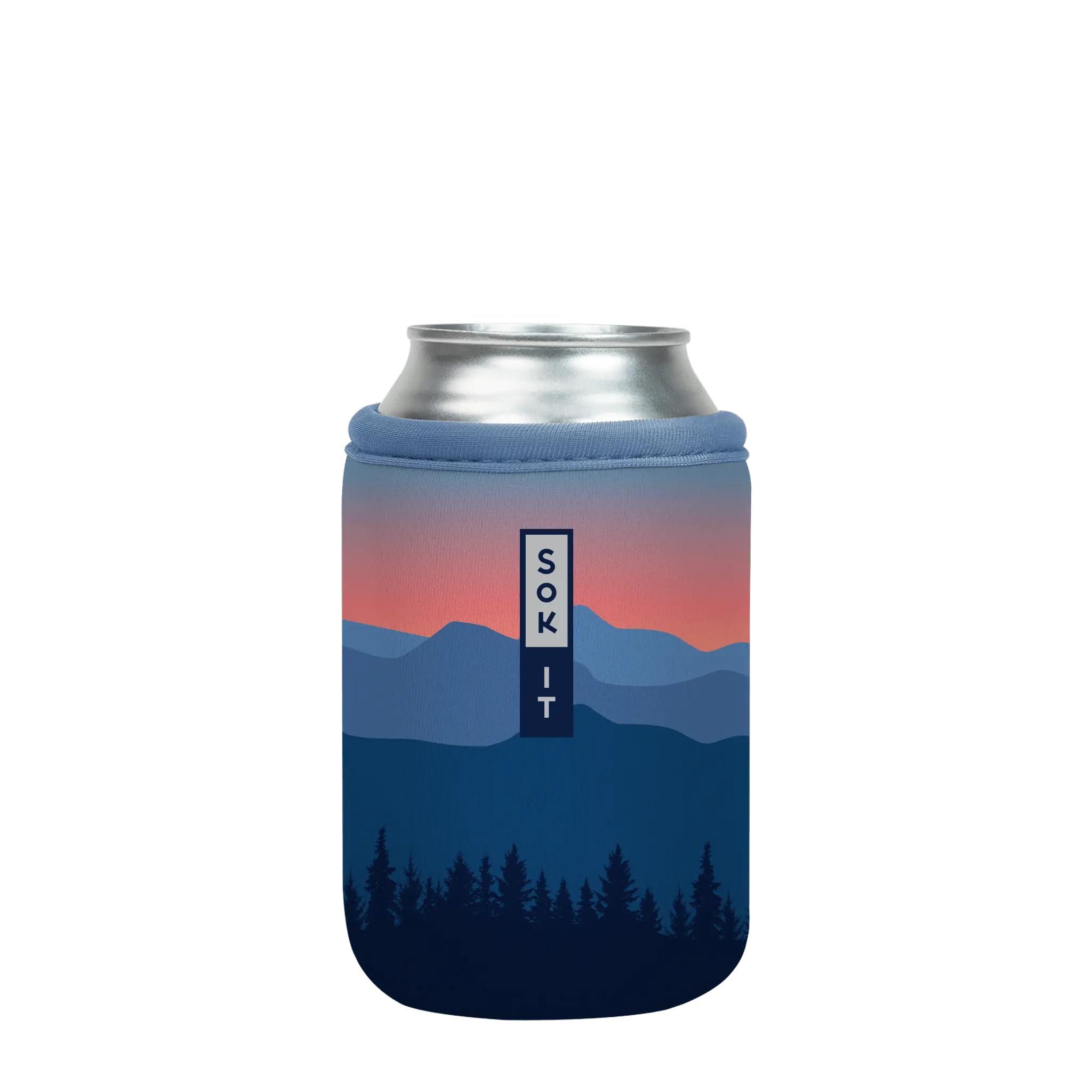 Sok It CanSok Sleeve for Beer & Soda Insulated Neoprene Cover (Blue Ridge, 12oz Can Sleeve)