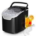 Countertop Ice Maker Machine, 8 Ice Cubes in 6 mins, 26lb/Day Ice with 2 Sizes- Portable Mini, Energy Saving & Basket/Scoop f