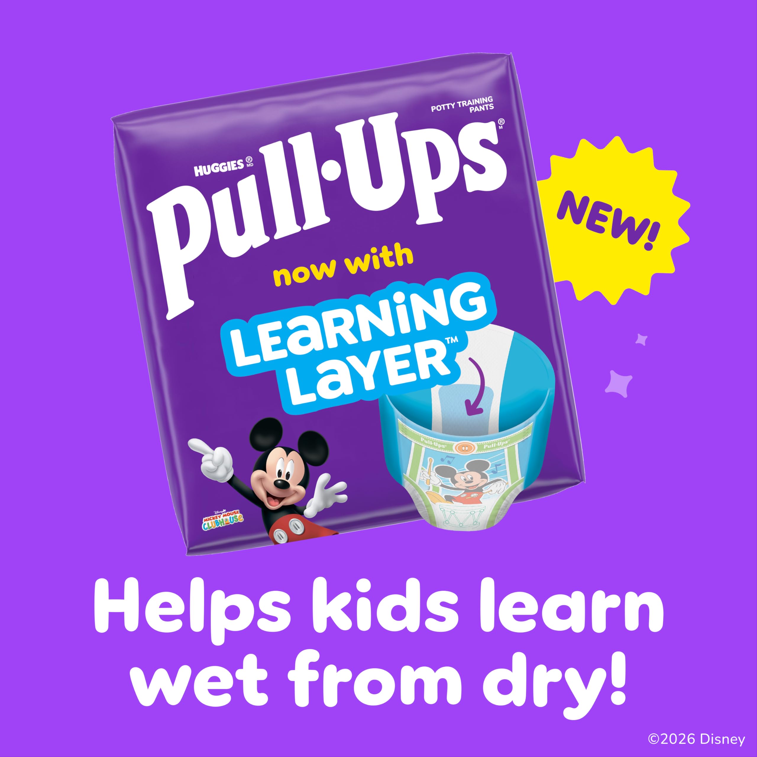 Pull-Ups Boys' Potty Training Pants, Size 5T-6T Training Underwear (46-60 lbs), 80 Count