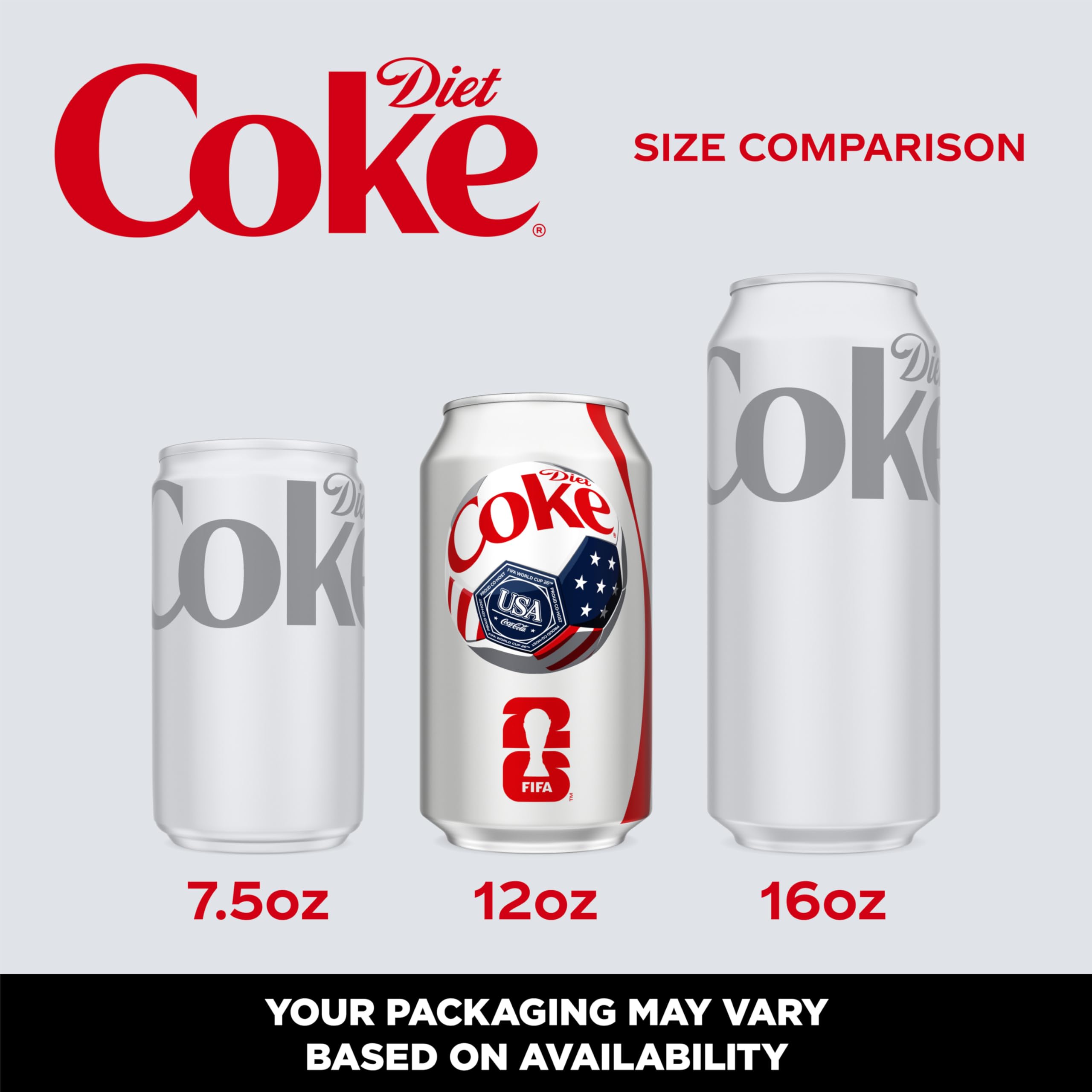 Diet Coke Soda Soft Drink Cans, 12 fl oz, 12 Pack