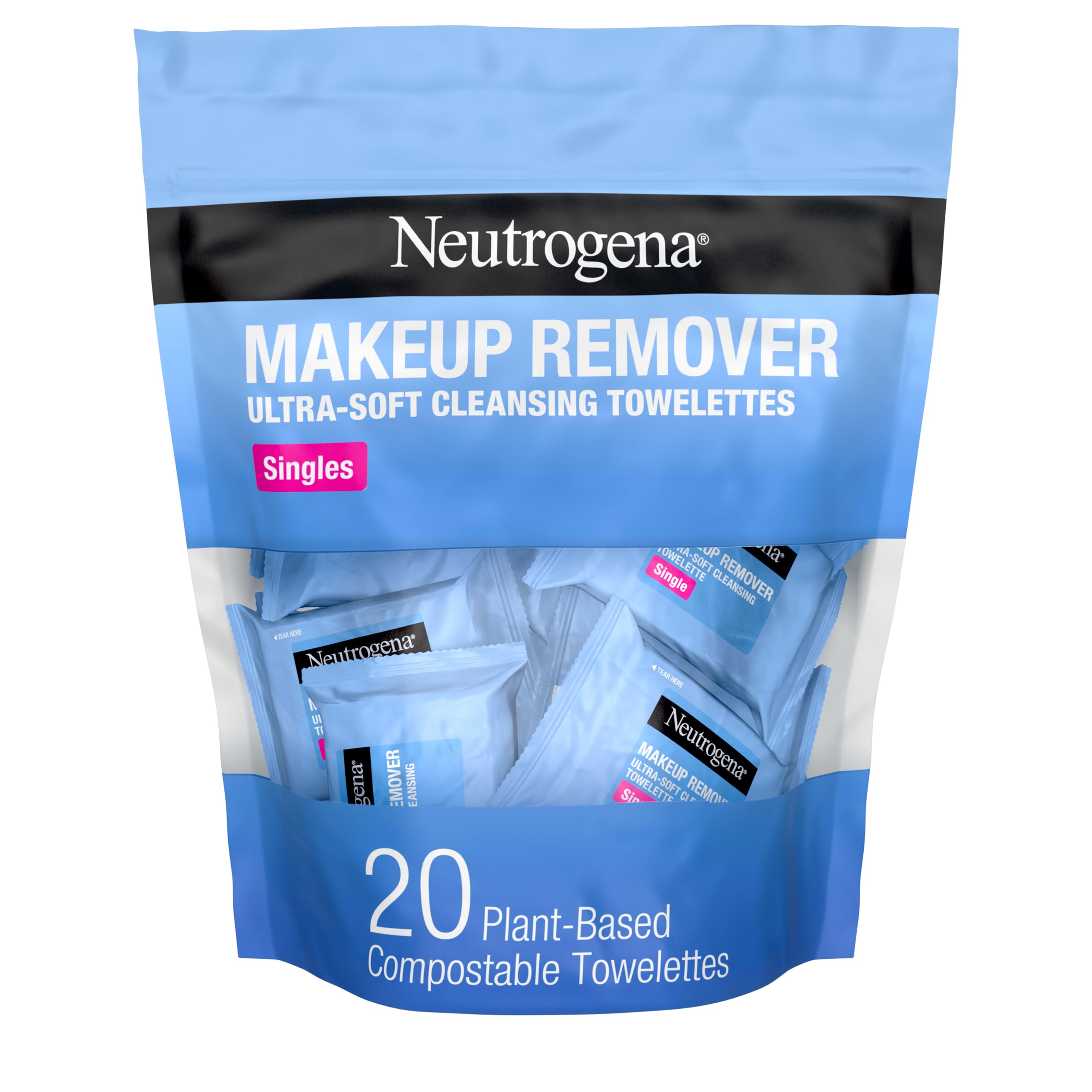 Neutrogena Makeup Remover Towelettes for Face with Micellar Water Daily Alcohol-Free Gently Removes Oil Dirt and Waterproof M