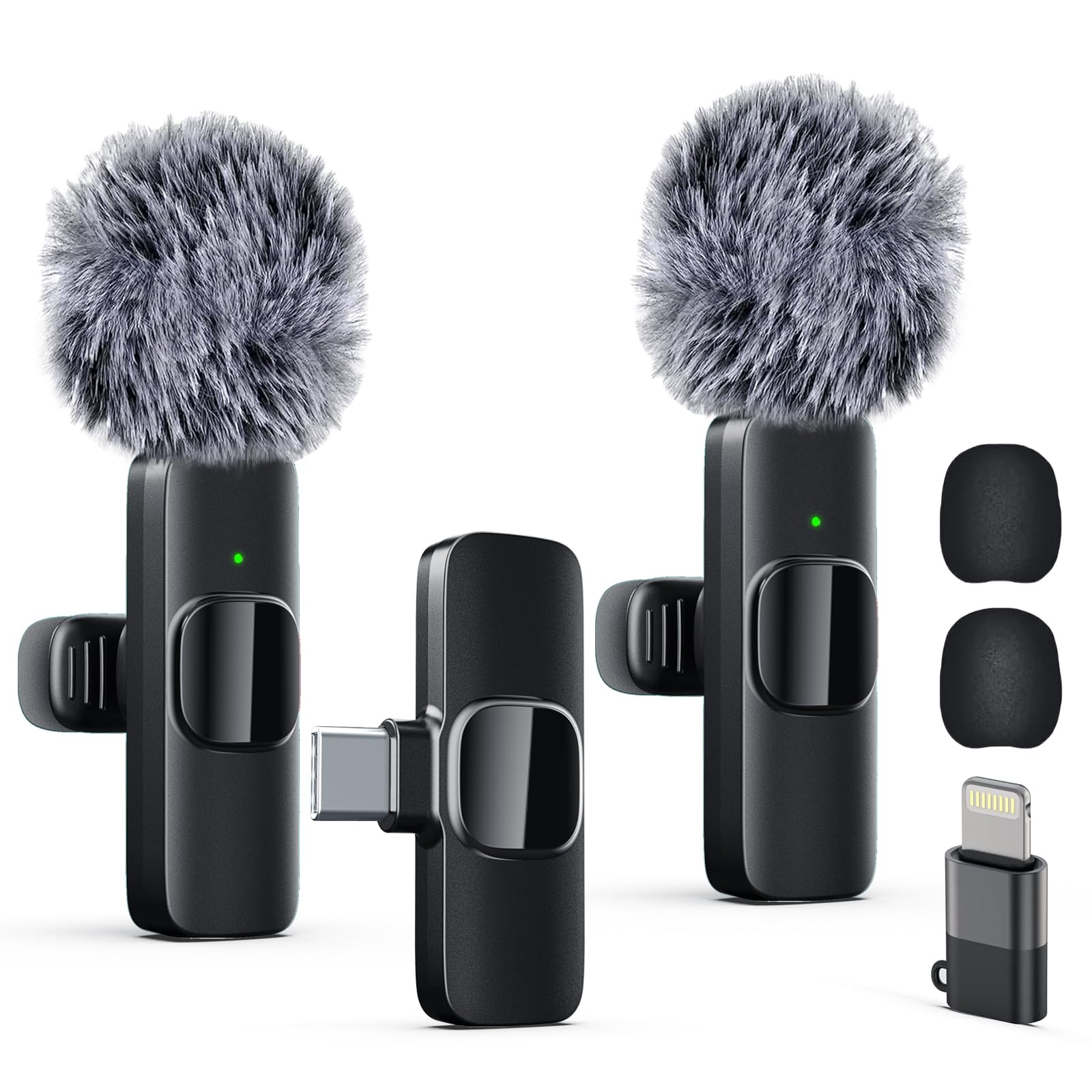 Labstandard Professional Wireless Lavalier Lapel Microphone for iPhone, iPad, mini Video Recording Mic forInterview Video Pod