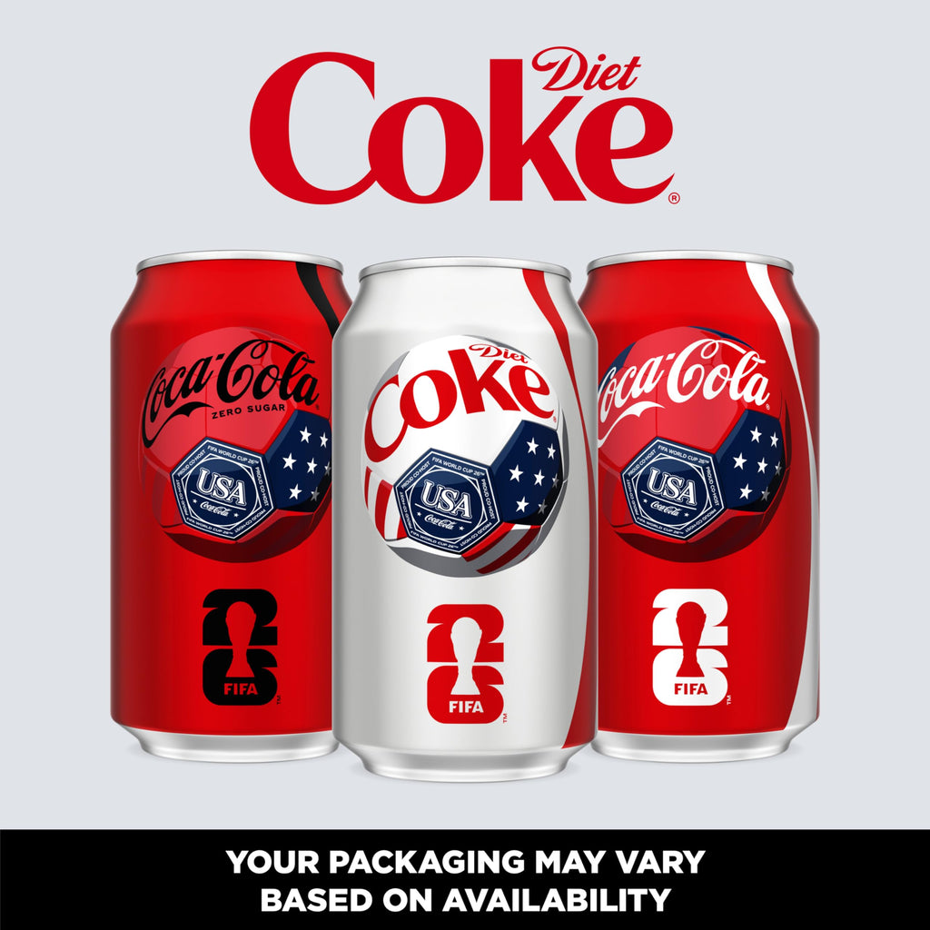 Diet Coke Soda Soft Drink Cans, 12 fl oz, 12 Pack