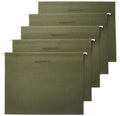 Amazon Basics Hanging File Folders with Adjustable Tabs, Sturdy Expandable Document Organizer, Letter Size 8.5x11 inch, Green