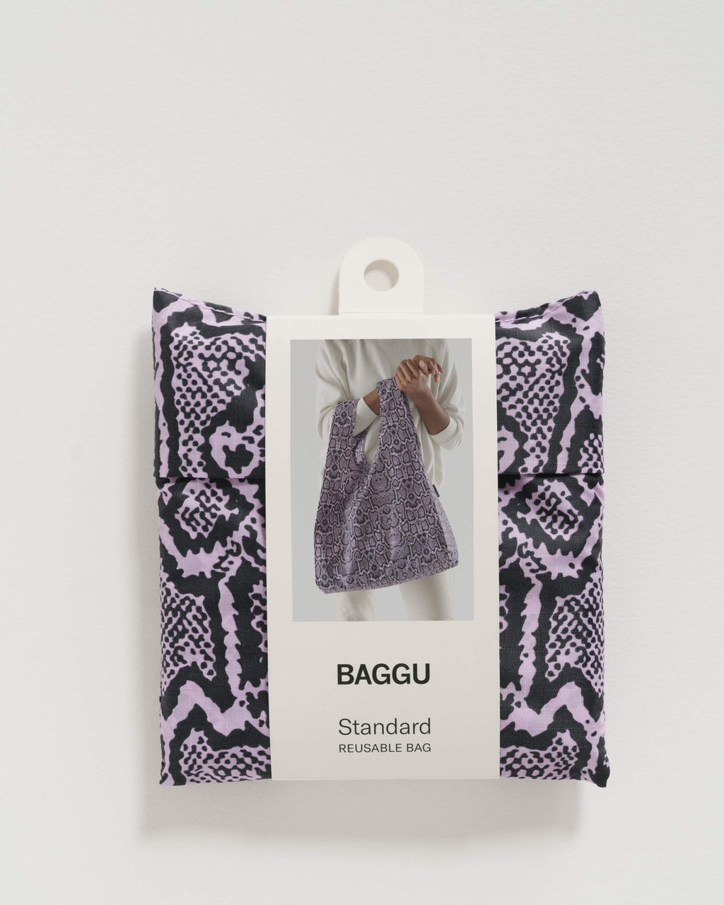 BAGGU Standard Reusable Shopping Bag, Ripstop Nylon Grocery Tote or Lunch Bag