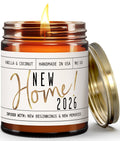 House Warming Gifts New Home, Housewarming Gifts New Home '2026' Soy Candle, w/Vanilla, Coconut & Vetiver I for New House, Ne