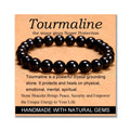 MASSIVE BEADS Handmade Yoga Stretch Elastic Bracelet Natural Stone Crystal Healing Power Energy Gifts for Unisex Adult 4mm 6m